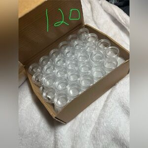 120 clear sample containers, 5g/~10ml